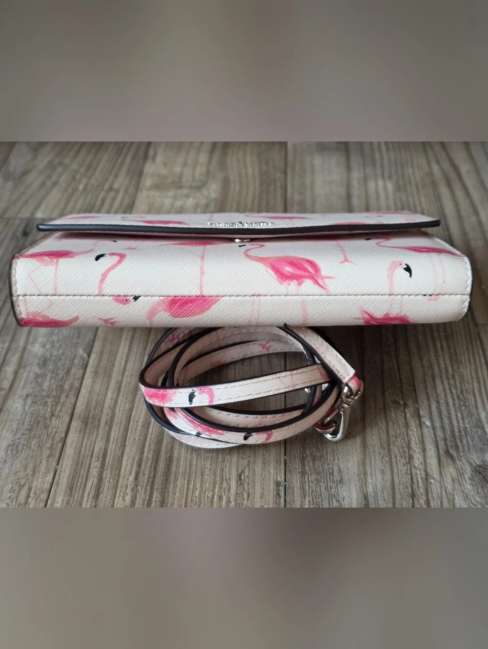 Kate Spade Laurel Way Festive Flamingos Winni Crossbody Bag